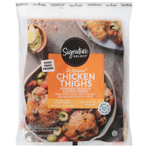 Signature SELECT Frozen Boneless Skinless Chicken Thighs