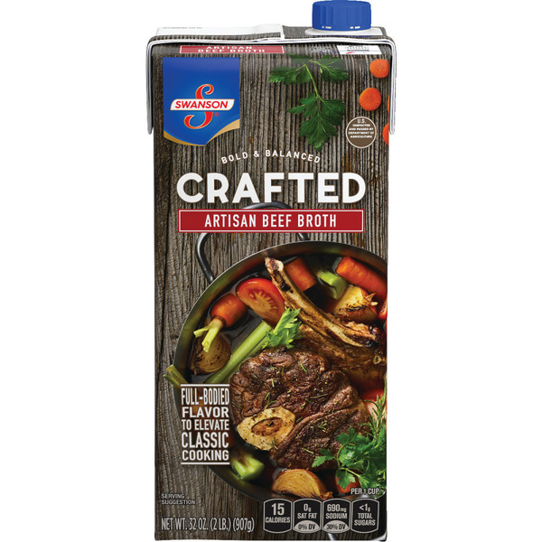 Swanson's 100% Natural Crafted Artisan Beef Broth