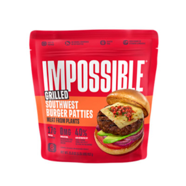 Impossible Grilled Southwest Burger Patties