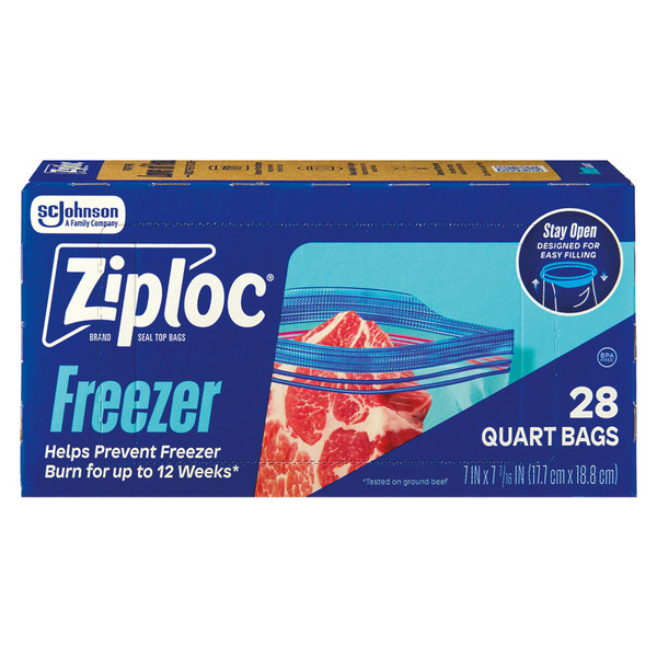 Ziploc Quart / Gallon Mix, Freezer Quart Same-Day Delivery or