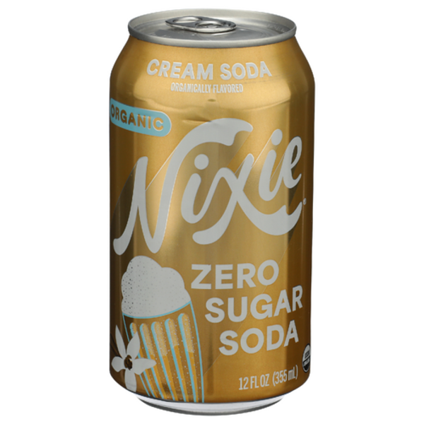 Nixie Sparkling Water Organic Zero Sugar Cream Soda Same-Day