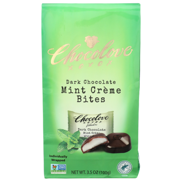Chocolove Mint Creme Dark Chocolate Bites Same-Day Delivery or