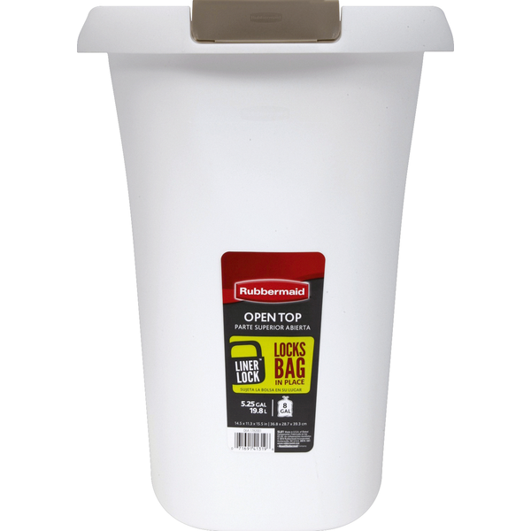 Rubbermaid Wastebasket, Open Top, Liner Lock (1 each) Instacart