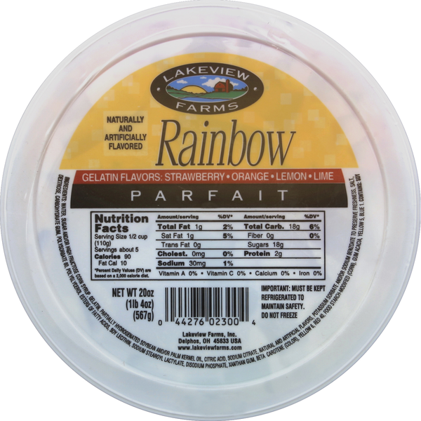 Lakeview Farms Parfait, Rainbow Same-Day Delivery or Pickup