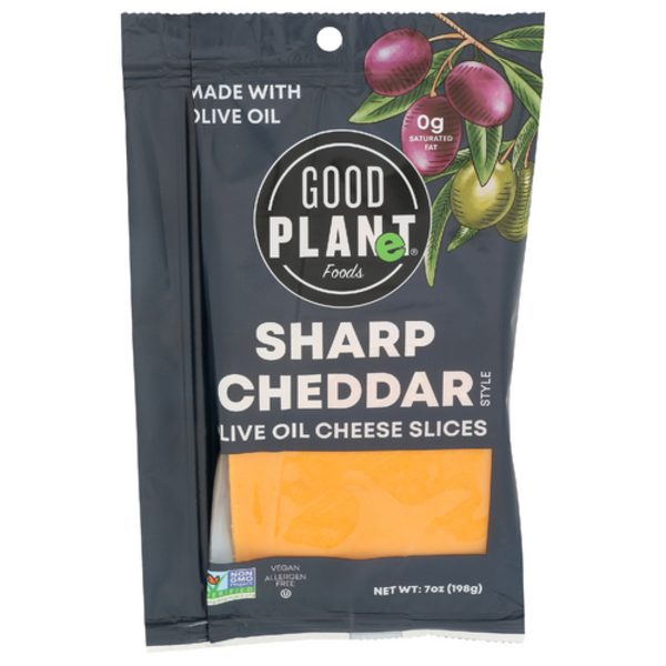 Good Planet Sharp Cheddar Olive Oil Cheese Slices Same-Day