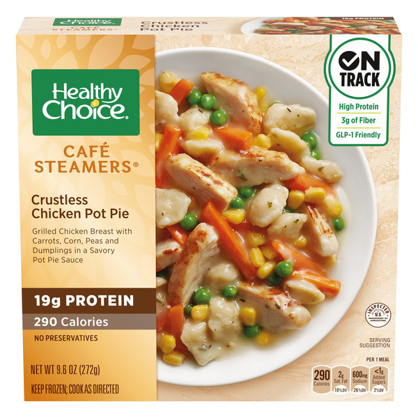 Healthy Choice Cafe Steamers Crustless Chicken Pot Pie, Frozen Meal
