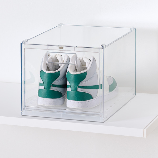 Everything Organizer Clear Drop-Front Shoe Box, 10-7/8 x 14-3/8 x 9-1/8 In