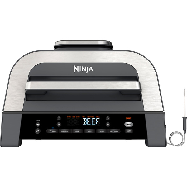 Ninja Foodi Smart XL 6-in-1 Countertop Indoor Grill With Smart Cook System 4-Quart Air Fryer - Dark Grey & Stainless