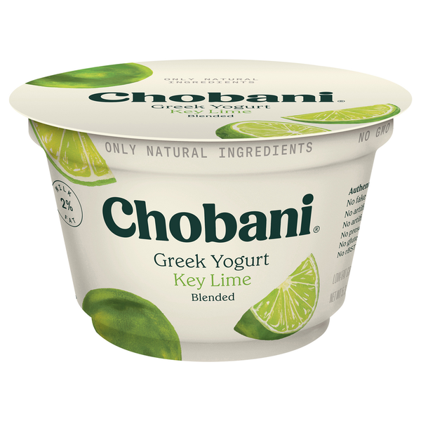 Chobani Reduced Fat Greek Key Lime Blended Yogurt