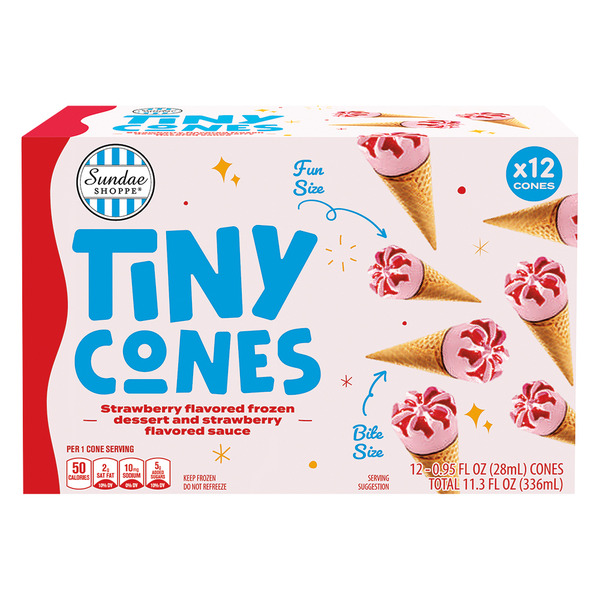 Sundae Shoppe Strawberry Tiny Cones