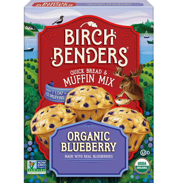 Birch Benders Organic Blueberry Quick Bread & Muffin Mix, 13.5 oz