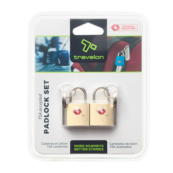 Travelon 13111-790 Gold TSA Key & Padlock Set