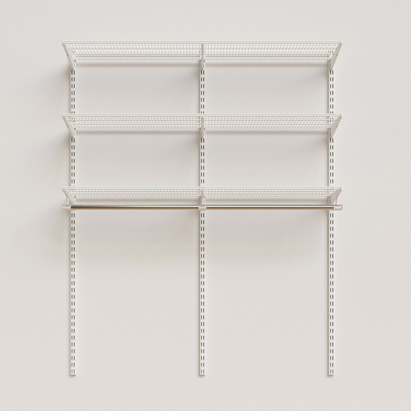 Elfa Classic 4' Closet Kit - White - 4' x 16" x 5'