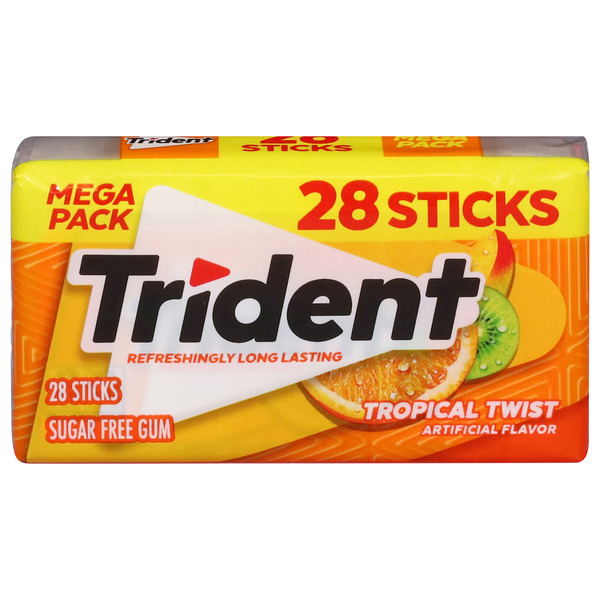 Trident Gum, Sugar Free, Tropical Twist, Mega Pack Same-Day