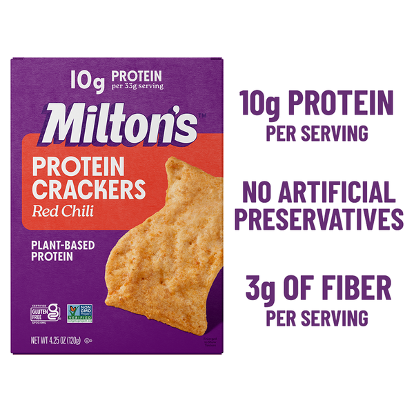 Milton's Protein Crackers, Red Chili