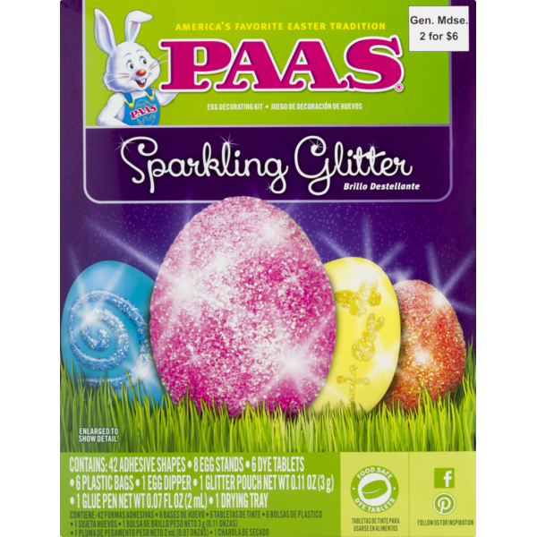 Paas Egg Decorating Kit Sparkling Glitter (1 ct) Instacart