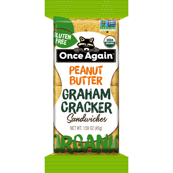 Once Again Sandwiches, Graham Crackers, Peanut Butter