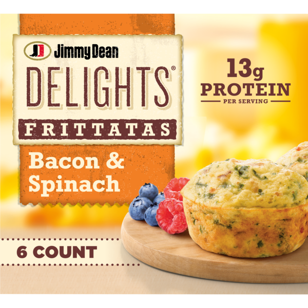 Jimmy Dean Bacon and Spinach Frittatas, Frozen Same-Day Delivery