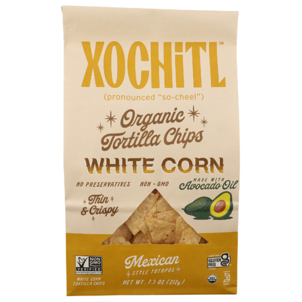 Xochitl Organic White Corn Chips Made With Avocado Oil