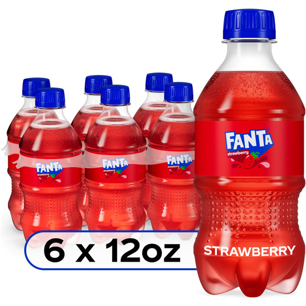 Fanta Strawberry Soda Bottles