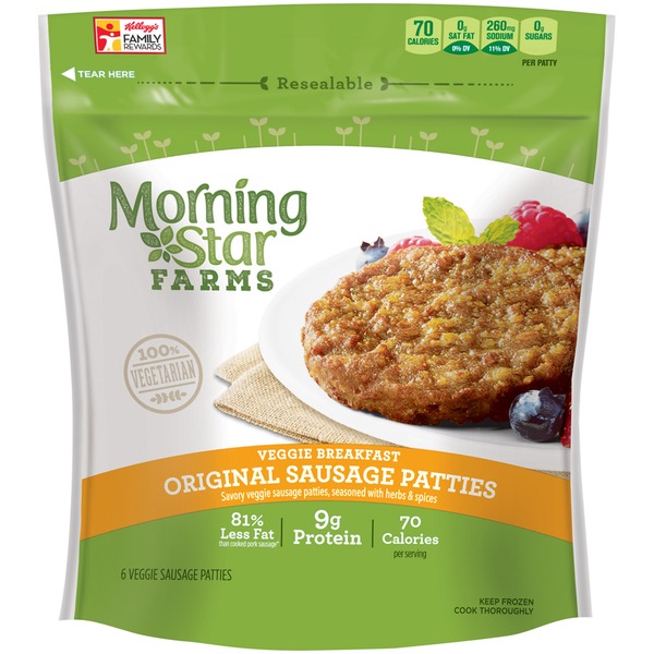 Morning Star Farms Veggie Breakfast Original Sausage Patties from Giant