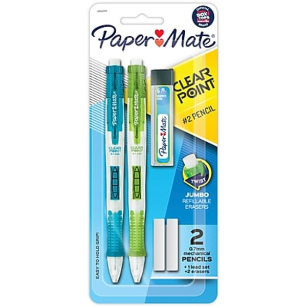 Paper Mate 56047 Number 2 Medium Lead Clearpoint Mechanical Pencils