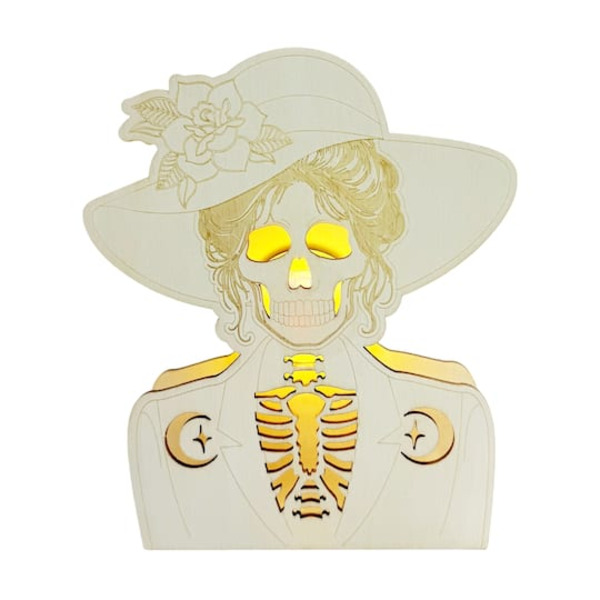 Make Market DIY LED Wood Skeleton Decor - Floppy Hat