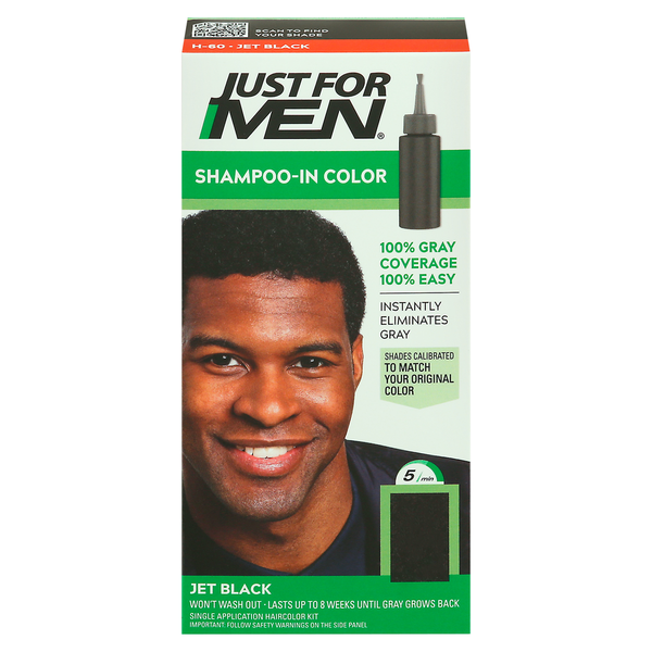 Just For Men Shampoo-In Color, Jet Black H-60 - 1 each