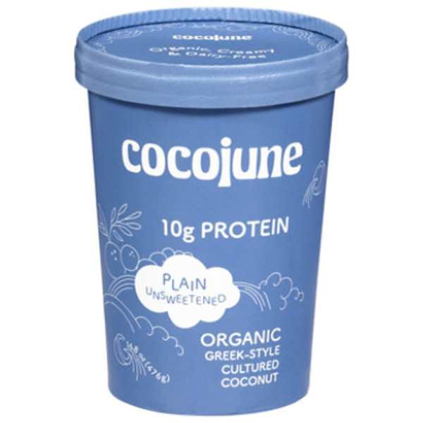 cocojune Organic Greek-Style Cultured Coconut Plain Unsweetened Yogurt