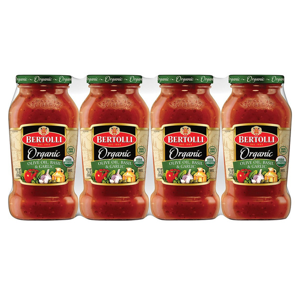 Bertolli Organic Pasta Sauce, 24 oz, 4-count