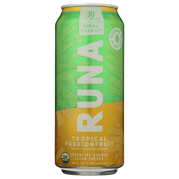 Runa Organic Clean Energy Drink, Tropical Passionfruit Same-Day