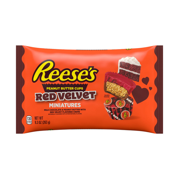 Reese's Miniatures Milk Chocolate and Red Velvet Flavored Creme