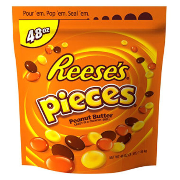 Reese's Pieces Peanut Butter Candy - 48 oz Bag