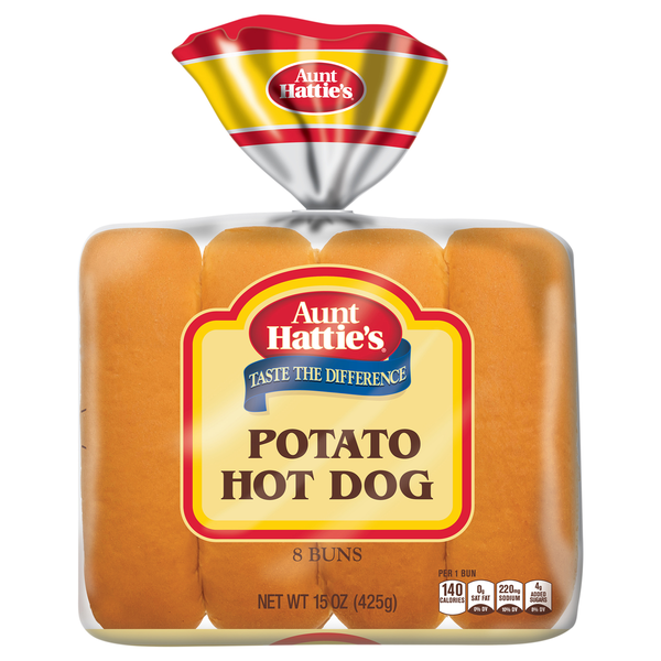 Aunt Hattie's Potato Hot Dog Enriched Buns