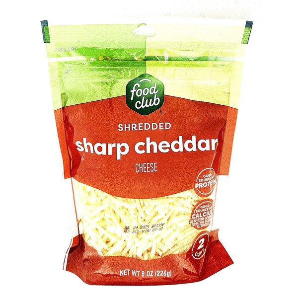 Food Club Sharp Cheddar Shredded Cheese Same-Day Delivery or Pickup ...