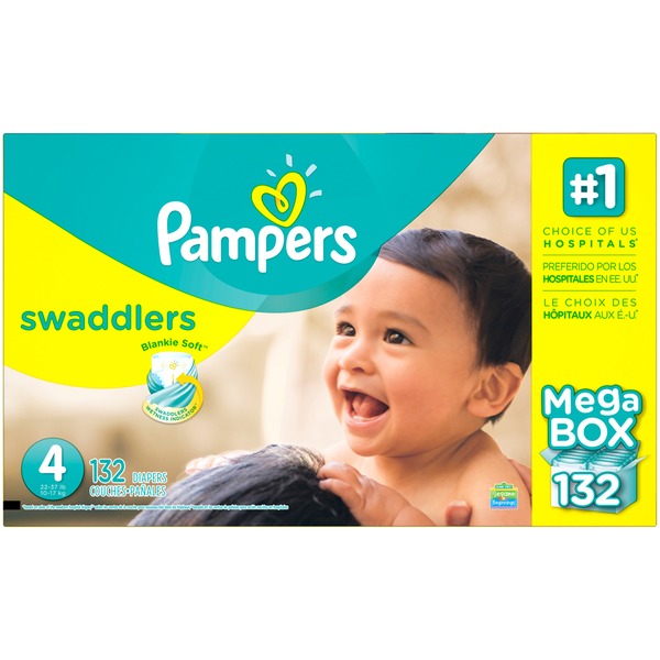 pampers mega box size 4