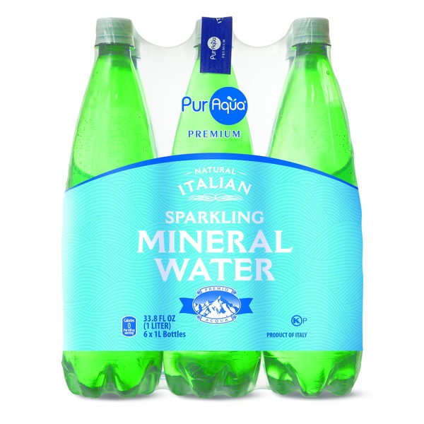 Is Italian Sparkling Mineral Water Good For You PurAqua Natural Italian Sparkling Mineral Water (33.8 fl oz) from ALDI