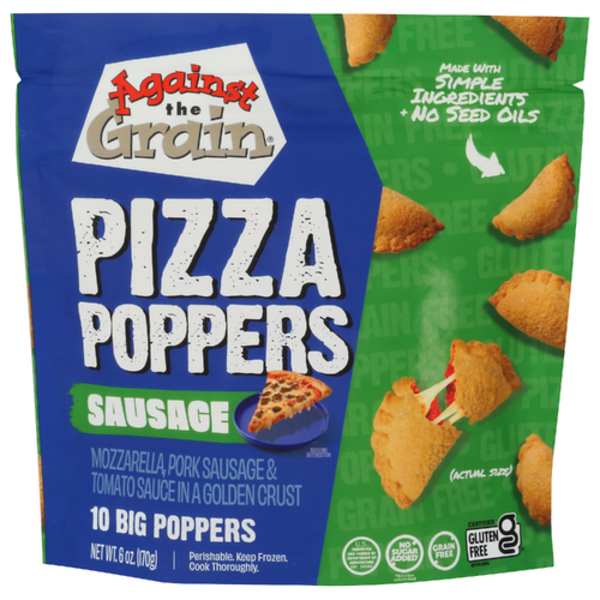 Against The Grain Gourmet Sausage Pizza Poppers 10 Pack Same-Day