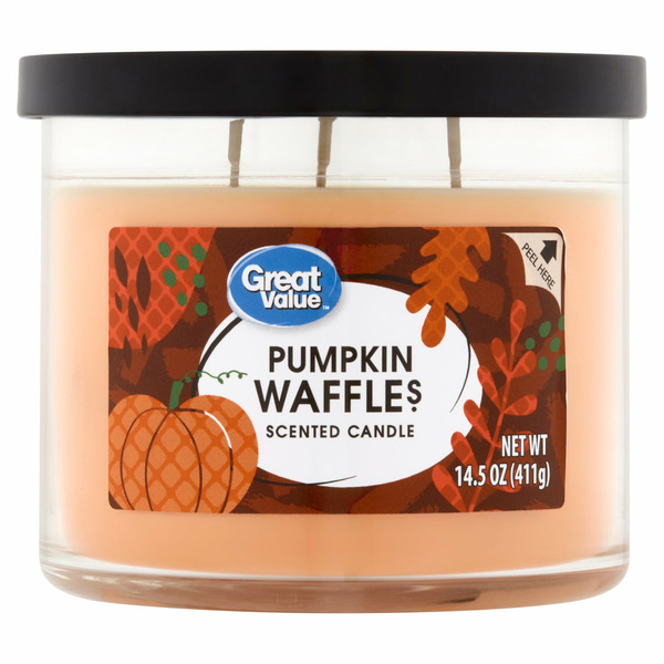 Walmart Great Value Pumpkin Waffles Candle Same-Day Delivery