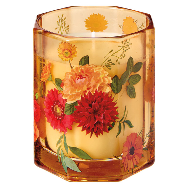KIRKTON HOUSE Floral Glass Candle Sunflowers Same-Day Delivery or