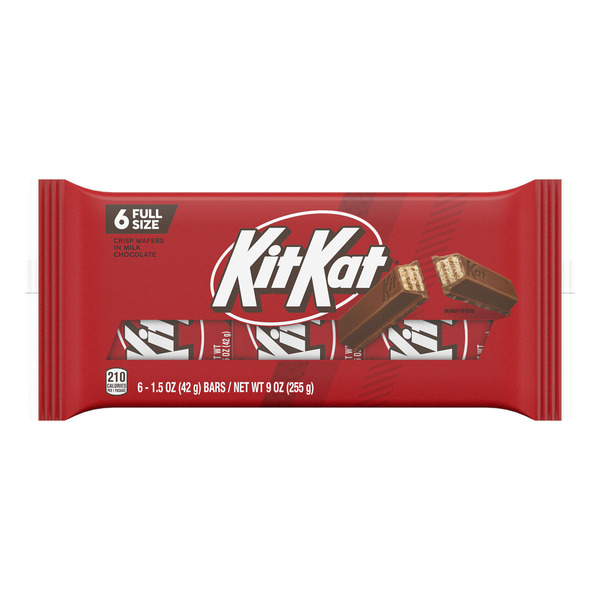 KIT KAT® Milk Chocolate Wafer Candy Bars, 1.5 oz (6 Count) Same