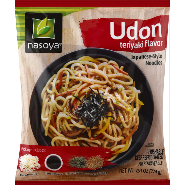 Nasoya Udon, Teriyaki Flavor, Japanese-Style Noodles Same