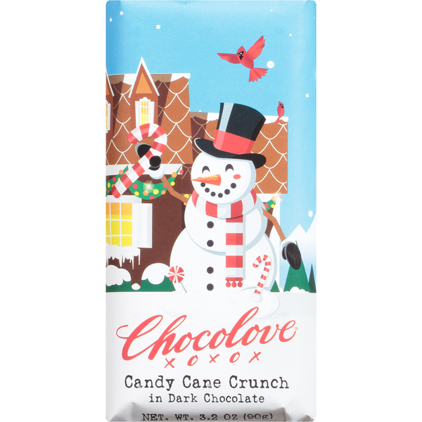 Chocolove Candy Cane Crunch In Dark Chocolate Bar Same-Day