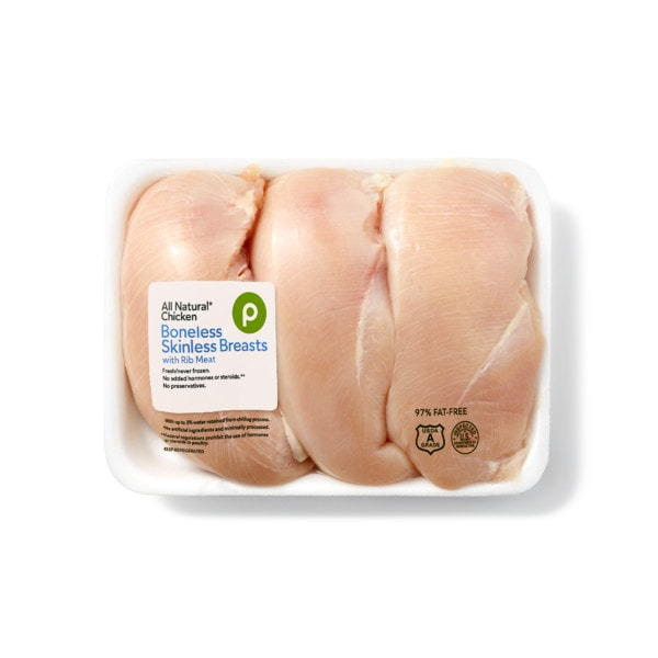 Publix Boneless Skinless Chicken Breast, USDA Grade A, 97% Fat Free