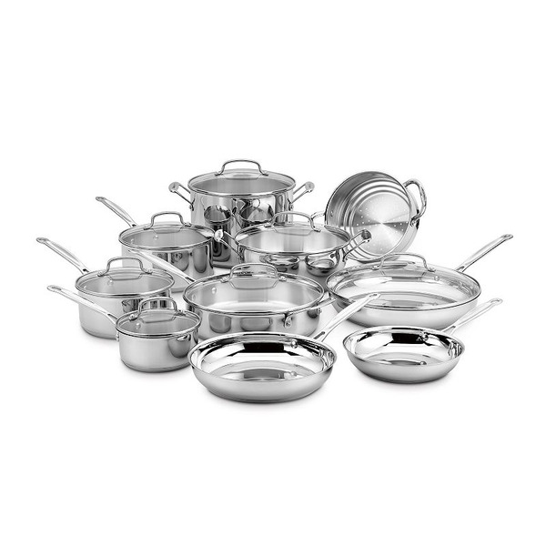 Cuisinart 17-Piece Stainless Steel Cookware Set