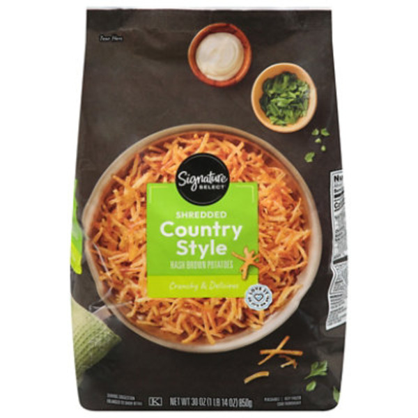 Signature SELECT Signature Select Potatoes Hash Browns Shredded Country Style - 30 Oz