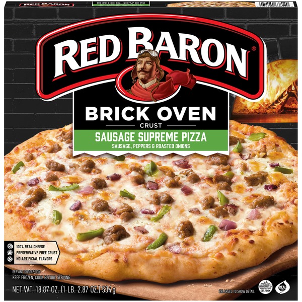 red baron pizza supreme calories