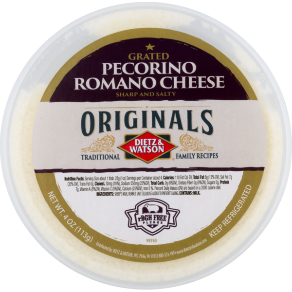 Dietz & Watson Grated Pecorino Romano Cheese