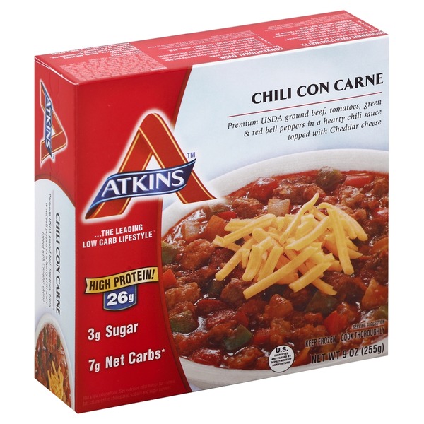 Atkins Frozen Chili Con Carne Atkins Chili Con Carne (9 oz) Instacart