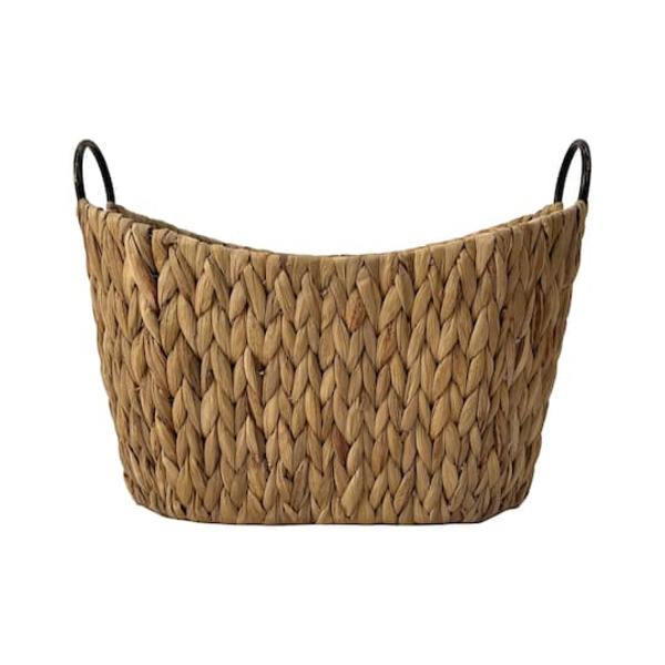 Ashland Basket With Handles, 20 x 12 x 14 Inch - Natural